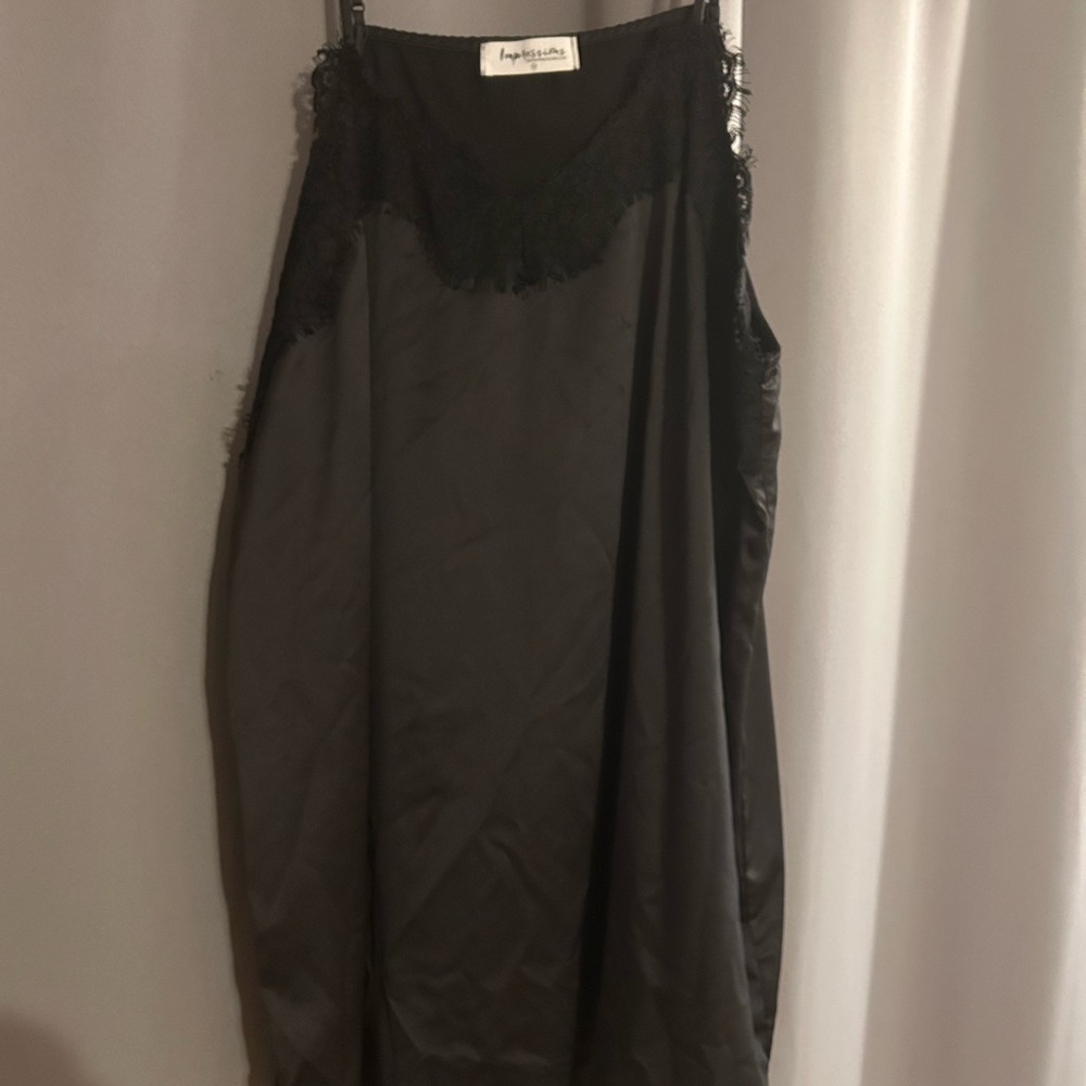 Impressions Charcoal Lace Chemise